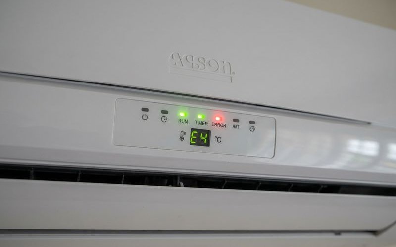 Acson indoor unit LED indicator showing blink pattern