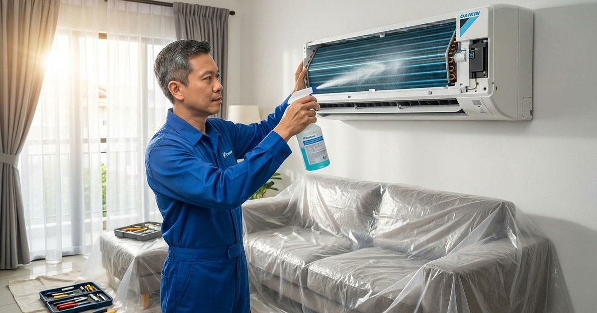 Aircond chemical wash pricing guide for Puchong 2026
