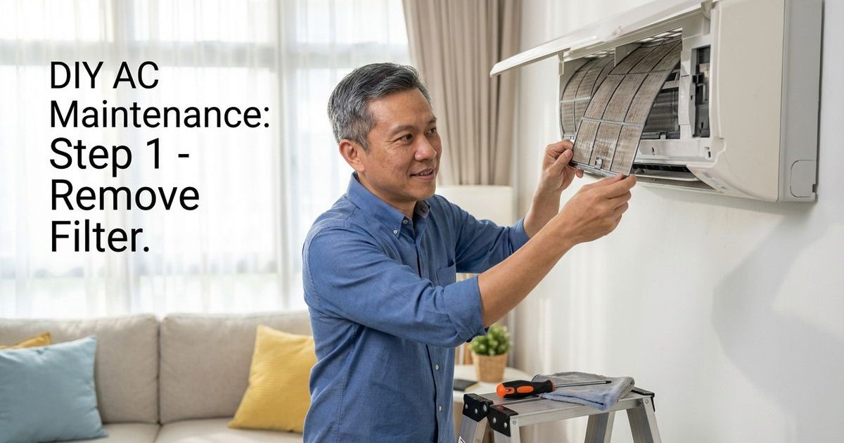 Step by step guide to cleaning aircond filter